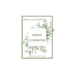 Botanical Communie Bedankt Stickers