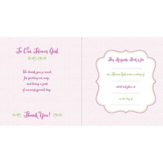 Flower Girl Keepsake Book
