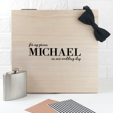 For My Groom on Our Wedding Day Box