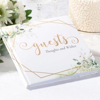 Gastenboek Geometrisch Goud Accent