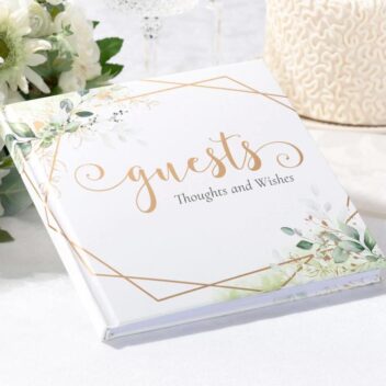 Gastenboek Geometrisch Goud Accent