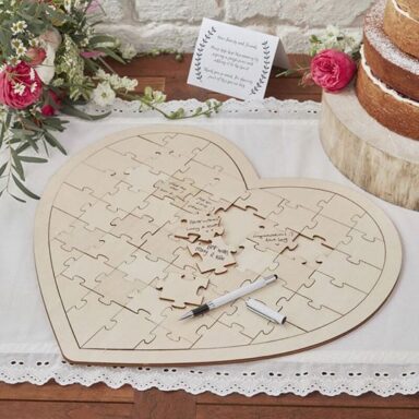 Gastenboek Legpuzzel Hart