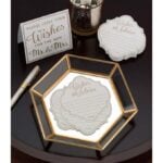 Geometrisch Gespiegeld Dienblad Goud Gastenboek