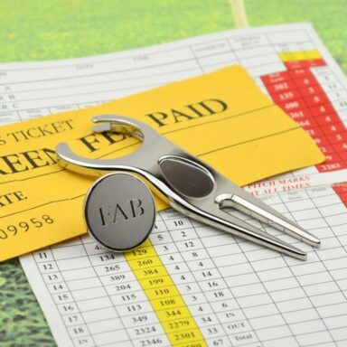 Gepersonaliseerde Golf Pitchfork en Ball Marker Cadeauset