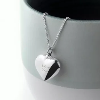 Gepersonaliseerde Hartketting van 925 Sterling Zilver 2