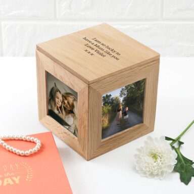Gepersonaliseerde Foto Kubus voor Mama