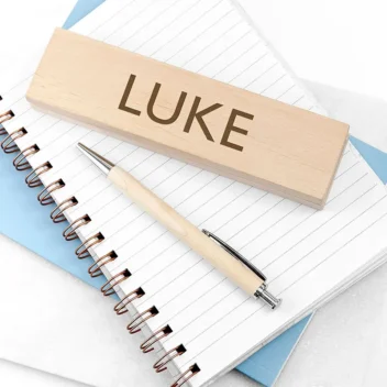 Gepersonaliseerde Houten Pennenset