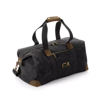 Gepersonaliseerde Luxe Gewaxte Canvas Reistas