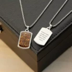 Gepersonaliseerde Mannen Tiger's Eye Ketting