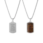 Gepersonaliseerde Mannen Tiger's Eye Ketting 5