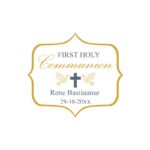 Gouden Communie Bedankt Stickers
