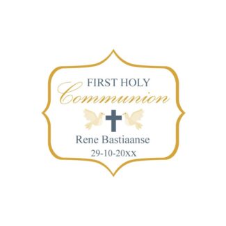 Gouden Communie Bedankt Stickers