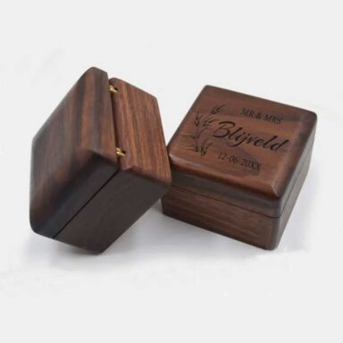 Gepersonaliseerd Ringendoosje Bruiloft Mr en Mrs