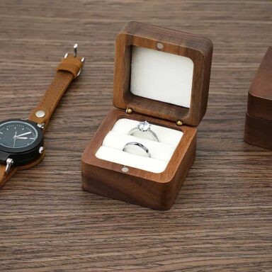 Houten Ringendoosje The Rings