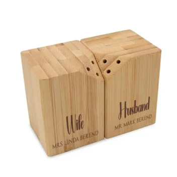 Bamboe Peper & Zoutstel - Husband & Wife Edition