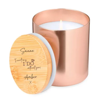 I Can’t Say I DO Without You – Bamboe geurkaars met vanillegeur