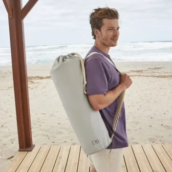 Gepersonaliseerde Yoga Mat Tas grijs