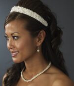 Ketting en Oorbellen Set Parel Zilver Ivoor