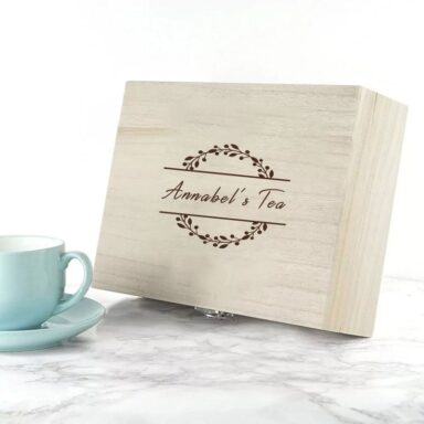 Tea Leaves - Persoonlijke Houten Theedoos