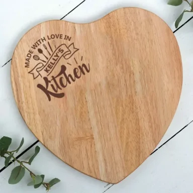 Gepersonaliseerde Kaasplank - 'Made with Love'