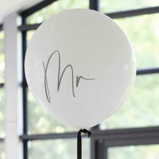 Mr Ballon met Zwart Lint