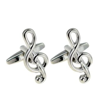 Muzieknoten Manchetknopen - Treble Clef Design