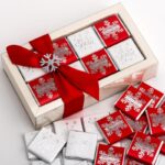Kerst Chocolade Sneeuwvlok - Rood & Zilver - Afbeelding 2