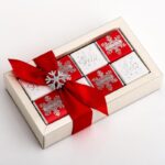 Kerst Chocolade Sneeuwvlok - Rood & Zilver - Afbeelding 3