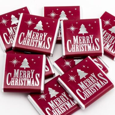 Kerst Chocolade - Merry Christmas Bordeaux