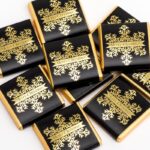 Kerst Chocolade Sneeuwvlok - Zwart & Goud