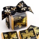 Kerst Chocolade Sneeuwvlok - Zwart & Goud - Afbeelding 3