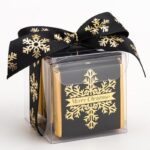 Kerst Chocolade Sneeuwvlok - Zwart & Goud - Afbeelding 2