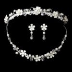 Pearl & Crystal Tiara en Sieradenset