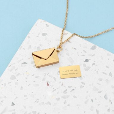 Persoonlijke Geheime Boodschap Envelop Ketting 7