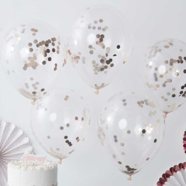 Rose Gold Confetti Ballonnen