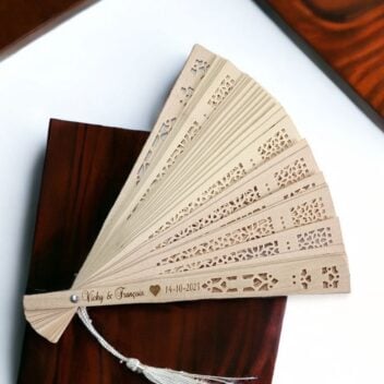 Gegraveerde Houten Waaiers