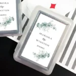 Speelkaarten-Botanical met gepersonaliseerde sticker