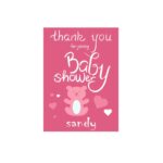 Roze Babyshower Stickers