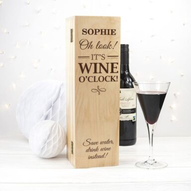 Gepersonaliseerde Wine O'clock Wijnkist