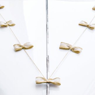 Autodecoratie bruiloft - Jute Strikken.2