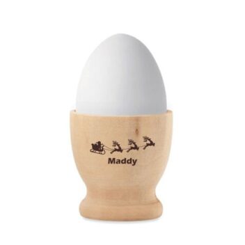 Gepersonaliseerde Houten Kerst Eierdopjes