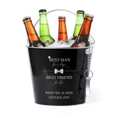 Bierkoeler Best Man zwart