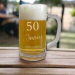 Feestelijk Gegraveerd Bierglas Verjaardag