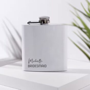 Bridesmaid Heupfles met Naam