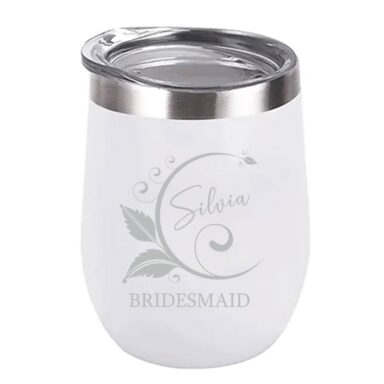 Dubbel-Geïsoleerde Beker - Bridesmaid Wit