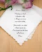 Witte Bruiloft zakdoek lieve mama met naam
