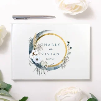 Bohemian Stijl Gepersonaliseerd Gastenboek - Uniek voor Jullie Bruiloft