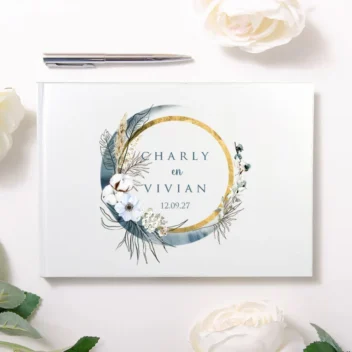 Bohemian Stijl Gepersonaliseerd Gastenboek - Uniek voor Jullie Bruiloft
