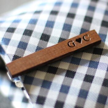 Gepersonaliseerde Houten Dasspeld