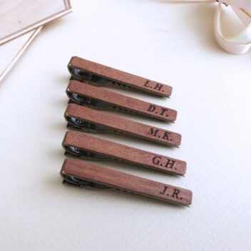 Gepersonaliseerde Houten Dasspeld-4